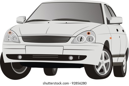 The beautiful car