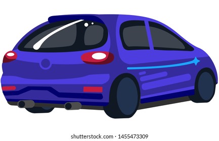 beautiful car isolated vector illustration