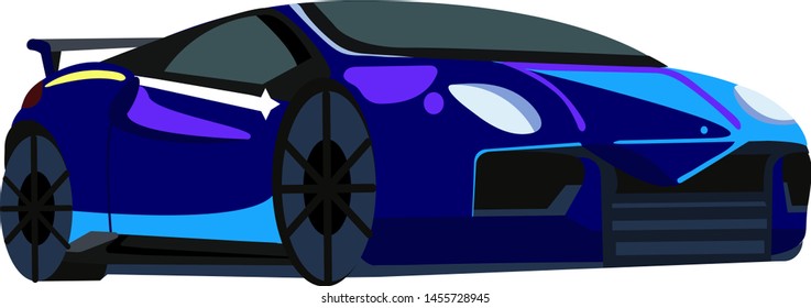 beautiful car isolated vector illustration