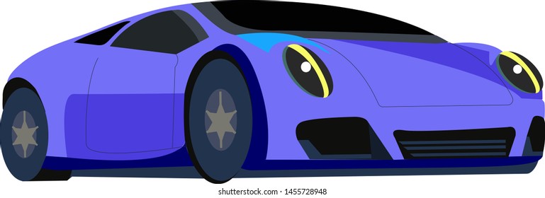 beautiful car isolated vector illustration