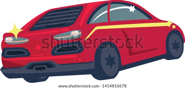 beautiful car isolated
vector illustration