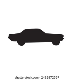 Beautiful Car Silhouette Vector EPS