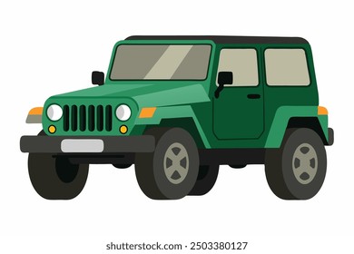 A beautiful car vector art in white background illustration.