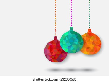 Beautiful card or background for Merry Christmas