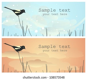 Beautiful card with Bird