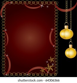 Beautiful card by new year and Christmas