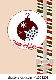 beautiful card of Christmas and New Year.vector illustration