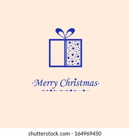 Beautiful card for congratulation with Christmas, New Year and holidays