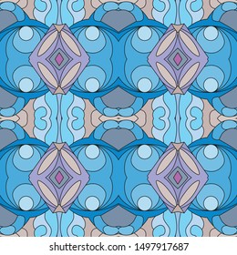 Beautiful card for decoration design. Abstract repeat background. Geometric modern ornament.