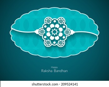 Beautiful card design for Raksha Bandhan, Vector illustration
