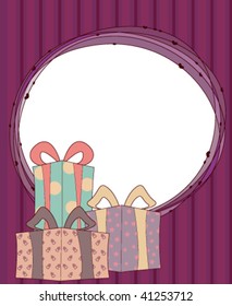 Beautiful card with empty place for your wishes