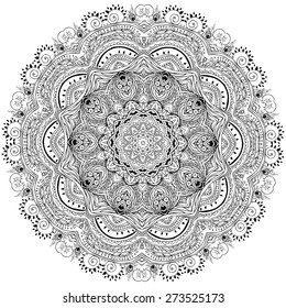 Beautiful card with Feather. Card of mandala in vector, cards or for any other kind of design, birthday and other holiday.Bright illustration. Pattern with peacock, background, kaleidoscope, india