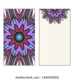 Beautiful Card With Floral Mandala. Art Traditional, Islam, Arabic, Indian, Magazine, Elements With Mandala. Vector Illustration