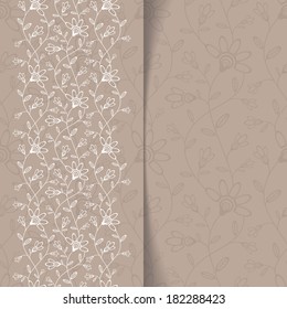 Beautiful card with floral pattern