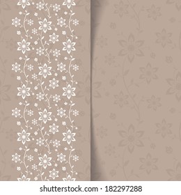 Beautiful card with flowers