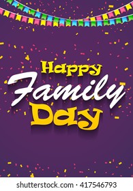 A Beautiful card of Happy family day.