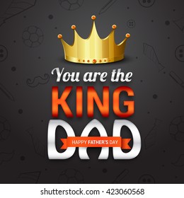 A beautiful card of happy father's  day.