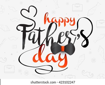 A beautiful card of happy fathers day with stylish typography.