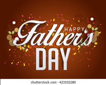 A beautiful card of happy fathers day with stylish typography.
