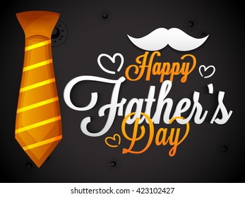 A beautiful card of happy fathers day with stylish typography.