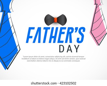 A beautiful card of happy fathers day with stylish typography.
