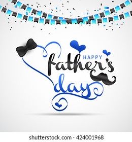 A beautiful card of happy fathers day with stylish typography.