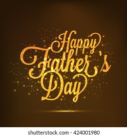 A beautiful card of happy fathers day with stylish typography.