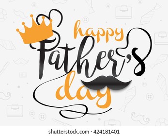 A beautiful card of happy fathers day.