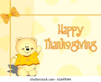 beautiful card for happy thanksgiving day