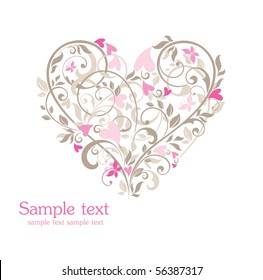 Beautiful card with heart