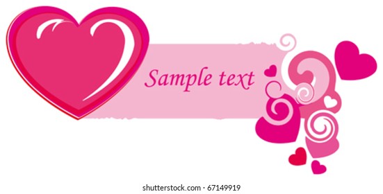 Beautiful card with heart