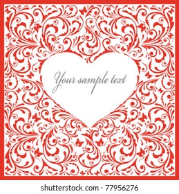 Beautiful card with heart