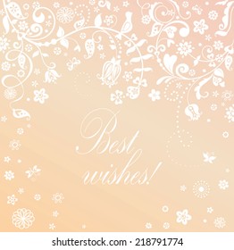 Beautiful card for honeymoon