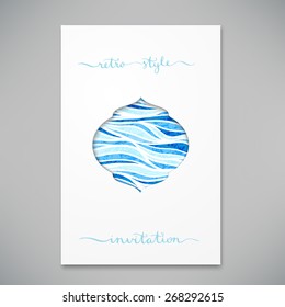 Beautiful card for invitation or announcement, vector illustration