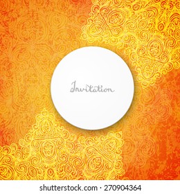 Beautiful card for invitation or announcement, vector illustration