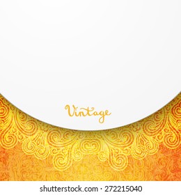 Beautiful card for invitation or announcement, vector illustration