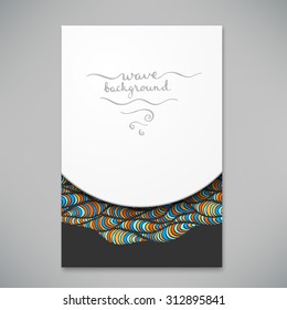 Beautiful card for invitation or announcement, vector illustration