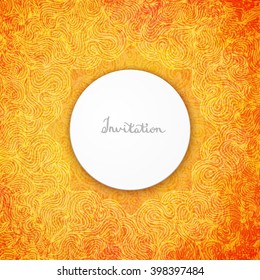 Beautiful card for invitation or announcement, vector illustration
