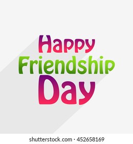 A beautiful card with stylish text for friendship day celebration.