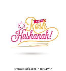 A beautiful card with stylish typography rosh hashanah!,background.