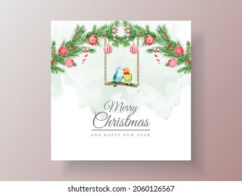 Hermosa plantilla de tarjetas tema de navidad