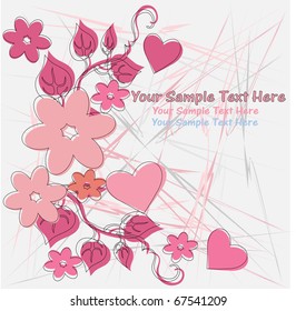 Beautiful card to the Valentine's day
