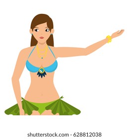beautiful Carnival dancer character