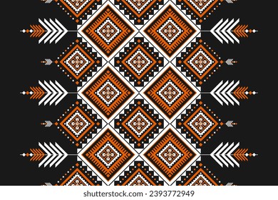 Beautiful carpet ethnic art. Geometric ethnic seamless pattern in tribal. American, Mexican style. Design for background, wallpaper, illustration, fabric, clothing, carpet, textile, batik, embroidery.