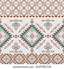 Beautiful carpet ethnic art. Geometric ethnic seamless pattern in tribal. American, Mexican style. Design for background, wallpaper, illustration, fabric, clothing, carpet, textile, batik, embroidery.