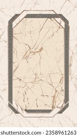 a beautiful Carpet with marble and frame 