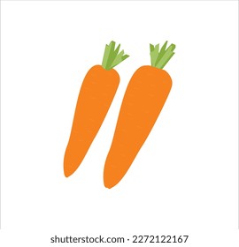 The beautiful carrots vector art work