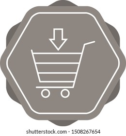 Beautiful Cart vector line icon