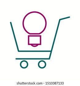Beautiful Cart vector line icon