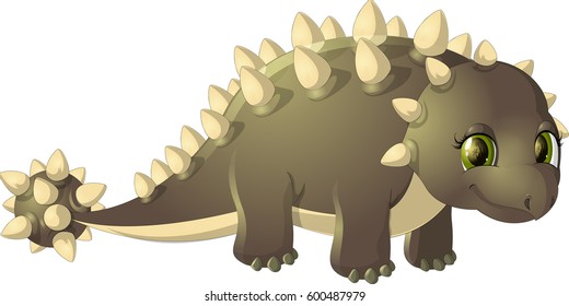 Beautiful carton dinosaur